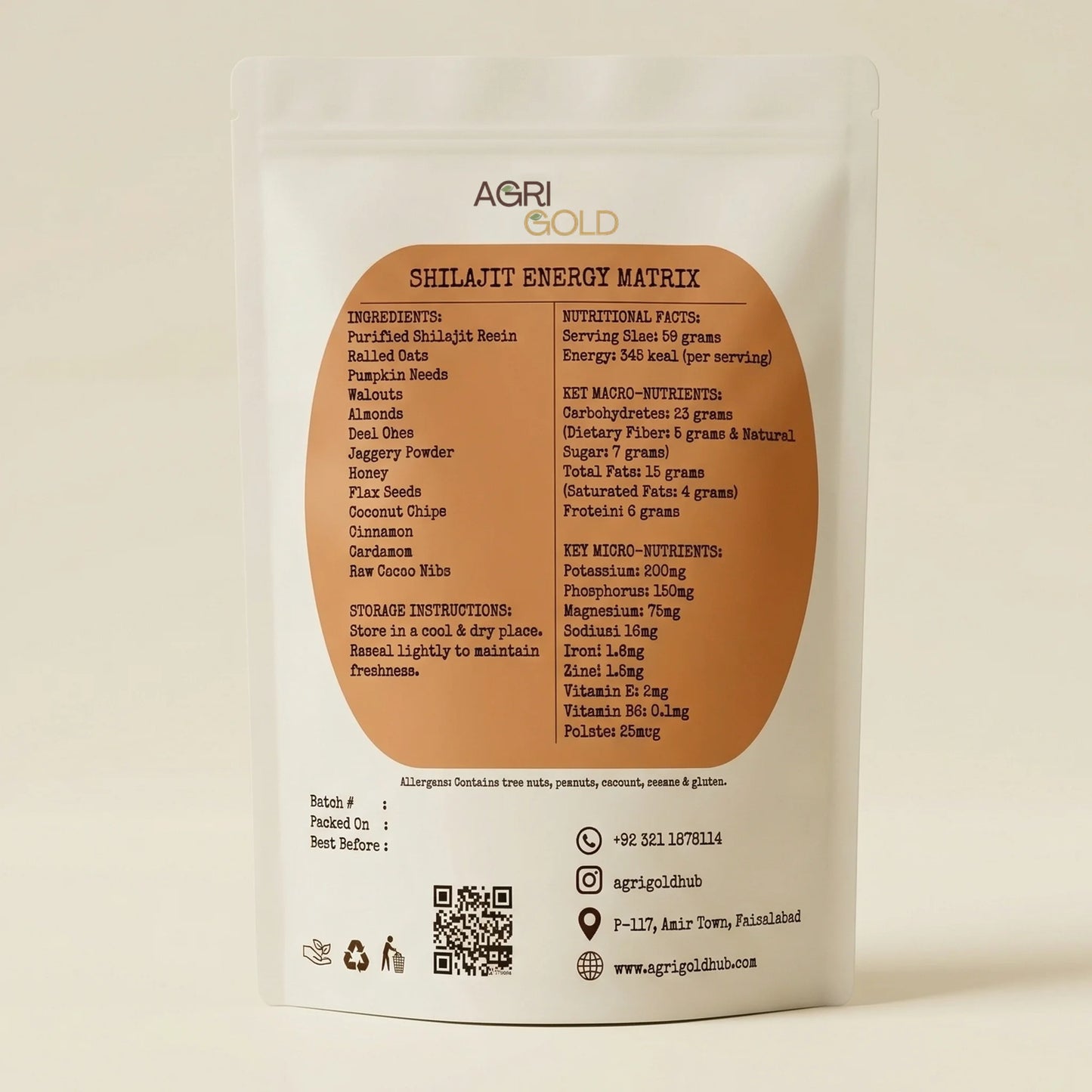 Shilajit Energy Matrix